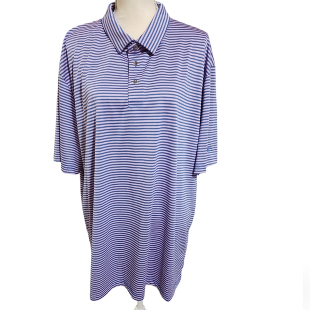 Pro tour striped buttoned polo nwt‎